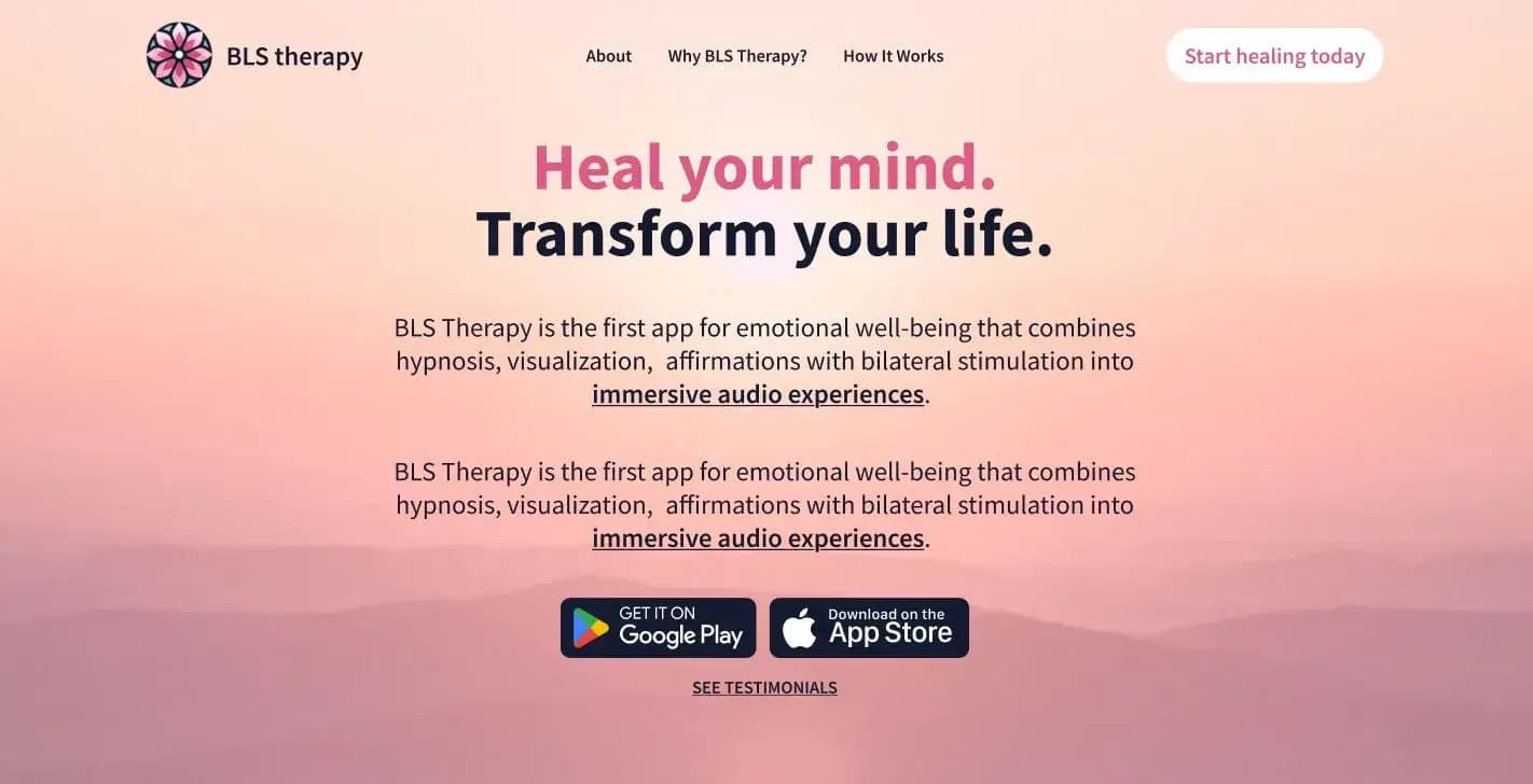BlsTherapy slide 1